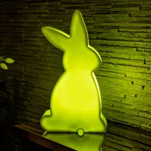 Zajączek BUNNY limonkowy podświetlany LED