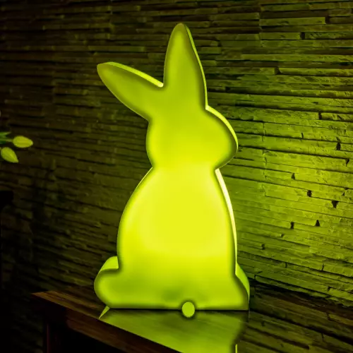 Zajączek podświetlany limonkowy BUNNY LED