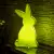 Zajączek podświetlany limonkowy BUNNY LED