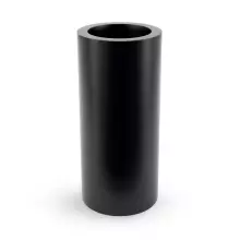 Czarna donica o kształcie walca Hebe 89 cm