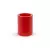 Czerwona donica o kształcie walca Hebe 50 cm