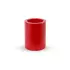 Czerwona donica o kształcie walca Hebe 50 cm