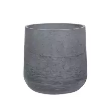 Donica betonowa BOWL M 60x60 cm w kolorze grafitowym