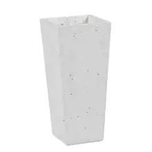 Donica betonowa Cone 19x19x40 kolor biały