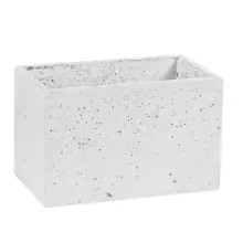 Donica betonowa S 24x14x15 kolor biały