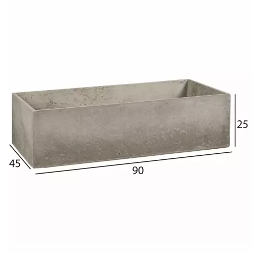 Wymiar betonowej donicy Box L