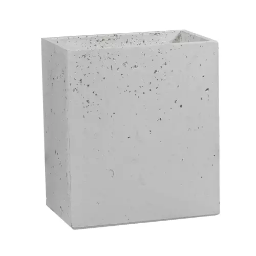 Donica betonowa Linea 35x22x40 cm kolor biały