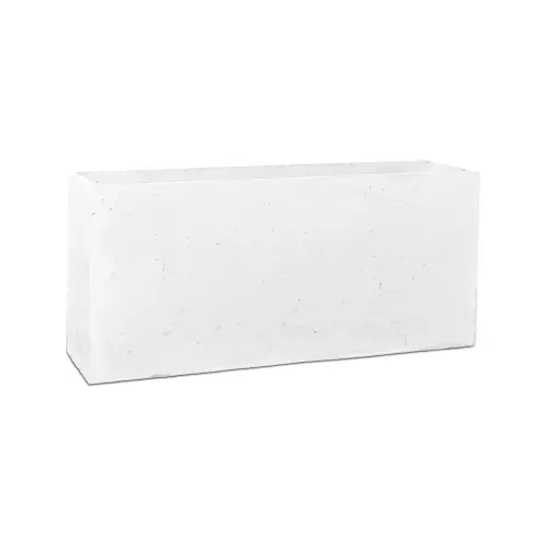Donica betonowa LINEA L 90x22x40 biały