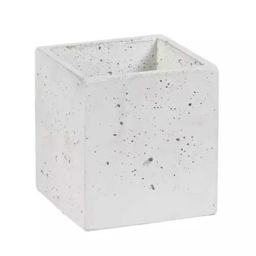 Donica betonowa S 14x14x45 kolor biały