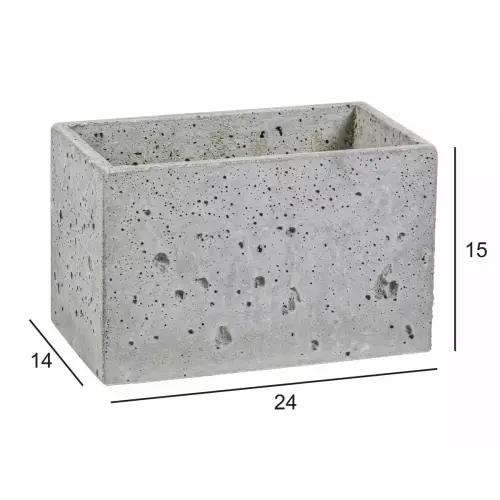Wymiary doniczki betonowej S 24x14x15 cm