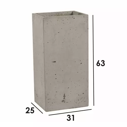 Wymiary doniczki betonowej Tower M
