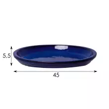 Podstawka ceramiczna szkliwiona GS B 45/5 niebieski morski
