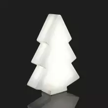 Choinka świąteczna M biała podświetlana