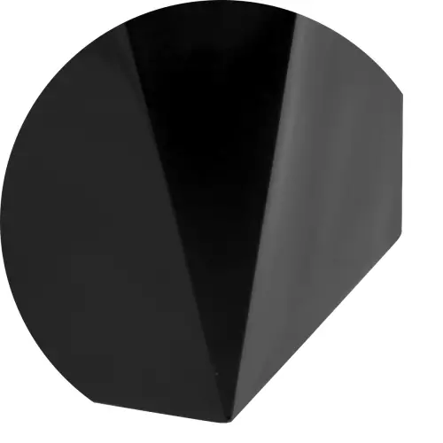 Dolna krawędź donicy D373B w kolorze czarny połysk