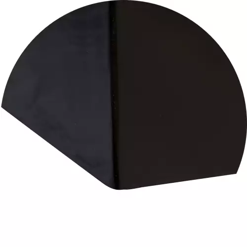 Dolna krawędź donicy D734B w kolorze czarny połysk