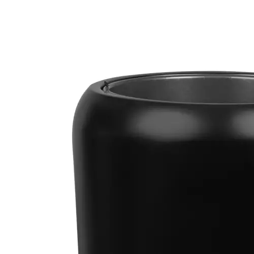 Górna krawędź donicy D982H w kolorze czarny mat