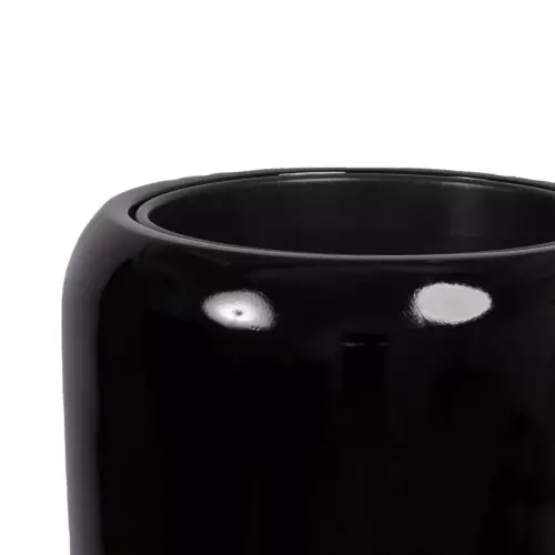 Górna krawędź donicy D982H w kolorze czarny połysk