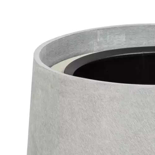 Górna krawędź donicy SQ65 w kolorze szary beton