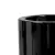 Górna krawędź donicy D901B w kolorze czarny połysk