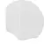 Dolna krawędź donicy D972L w kolorze biały połysk